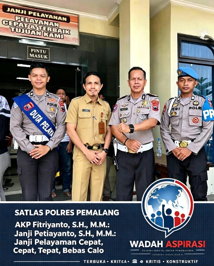SATLAS Polres Pemalang Teguhkan Komitmen Pelayanan: Cepat, Tepat, Bebas Percaloan