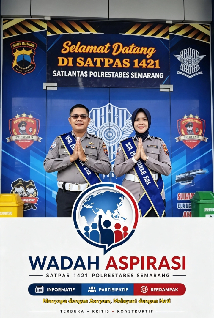 Satpas 1421 Polrestabes Semarang: Menyapa dengan Senyum, Melayani dengan Hati